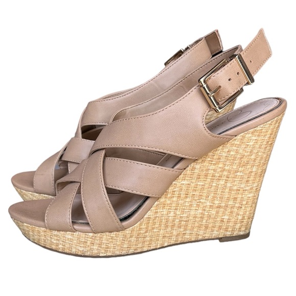 Jessica Simpson Nude Wedge Heels - Picture 2 of 11